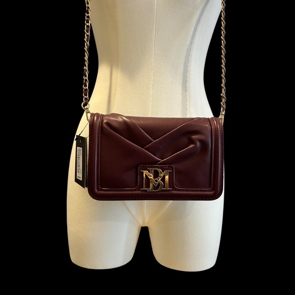 New Badgley Mischka plum crossbody/clutch - Picture 12 of 13